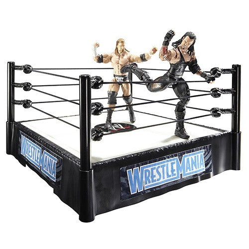 WWE WrestleMania Wrestling Ring Playset (With Undertaker and Triple H Figures)