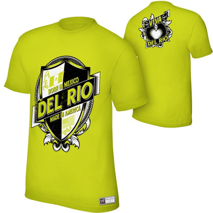 Alberto Del Rio - Viva Del Rio - Mens Authentic WWE T-Shirt (Yellow)