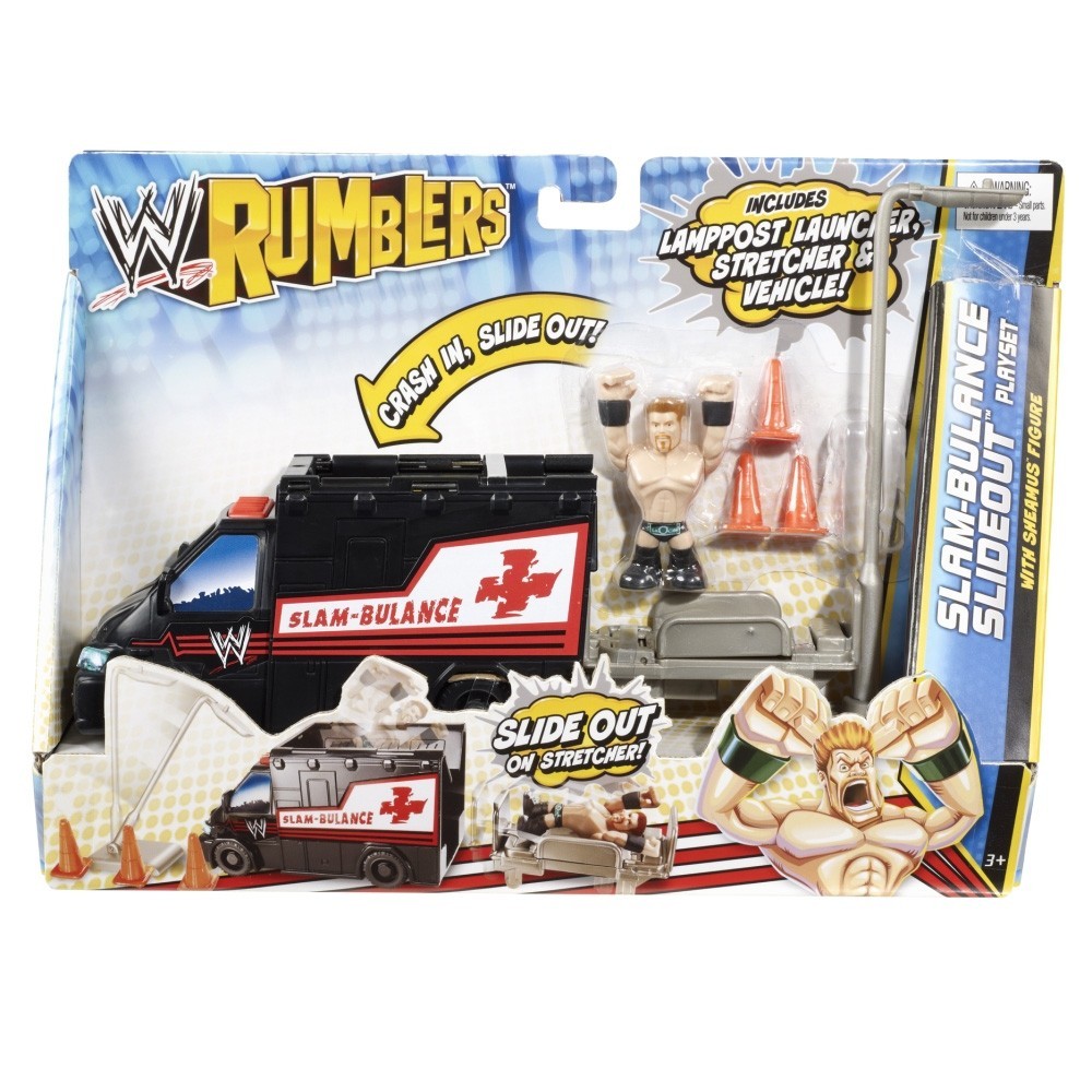 WWE Rumblers Slam-Bulance Slideout Play Set (With Sheamus)