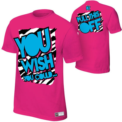 Dolph Ziggler - You Wish You Could - Mens Authentic WWE T-Shirt (Pink)