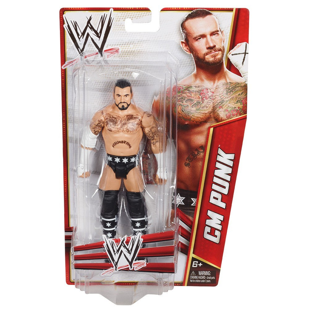 Figurine Articulée WWE Main Event Series CM Punk 15.2 Cm - Collection Officielle