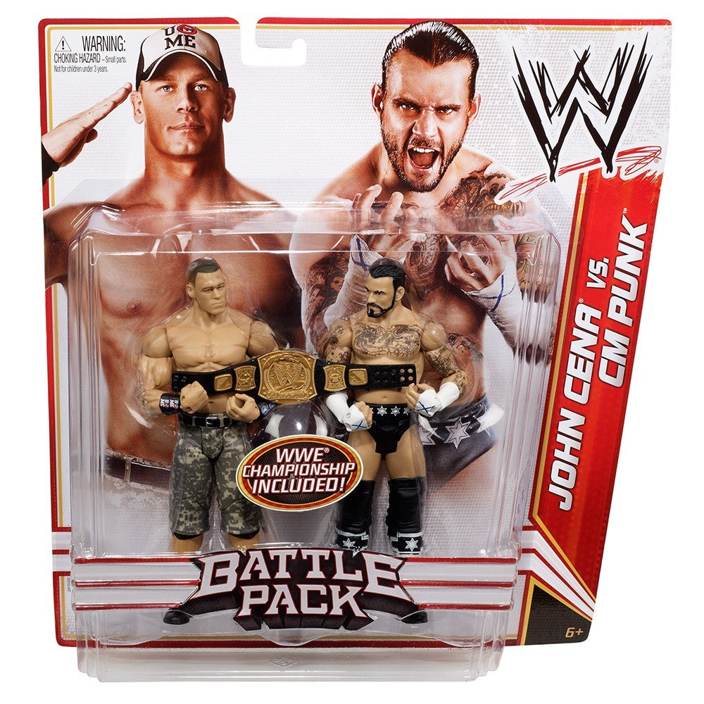 wwe フィギュア CMパンクVSジョンシナ CM Punk vs. John Cena (with WWE Championship) WWE Twin-pack Series
