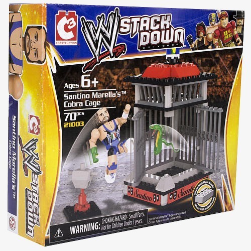 Santino Marella - Cobra Cage -  WWE StackDown Figure Construction (70 pcs)