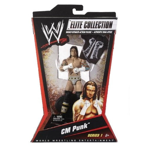 売りですMATTLE：WWE ELITE SERIES 1 CMパンク w/シャツ （未開封品） プロレス、格闘技