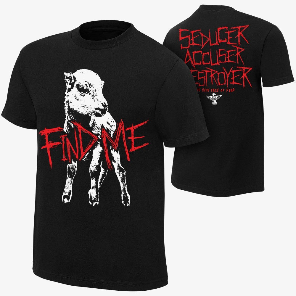 christopher on X: My drawing of Bray Wyatt's Find Me T-shirt!!! ):]~  #BrayWyatt #WWEfanart #WWE #WWERaw @WWEBrayWyatt  /  X