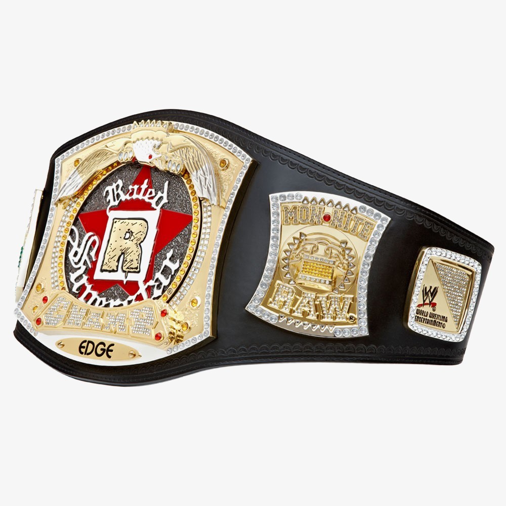 Rated R Belt WWE Edge Rated-R Spinning Championship – wrestlingshop.com