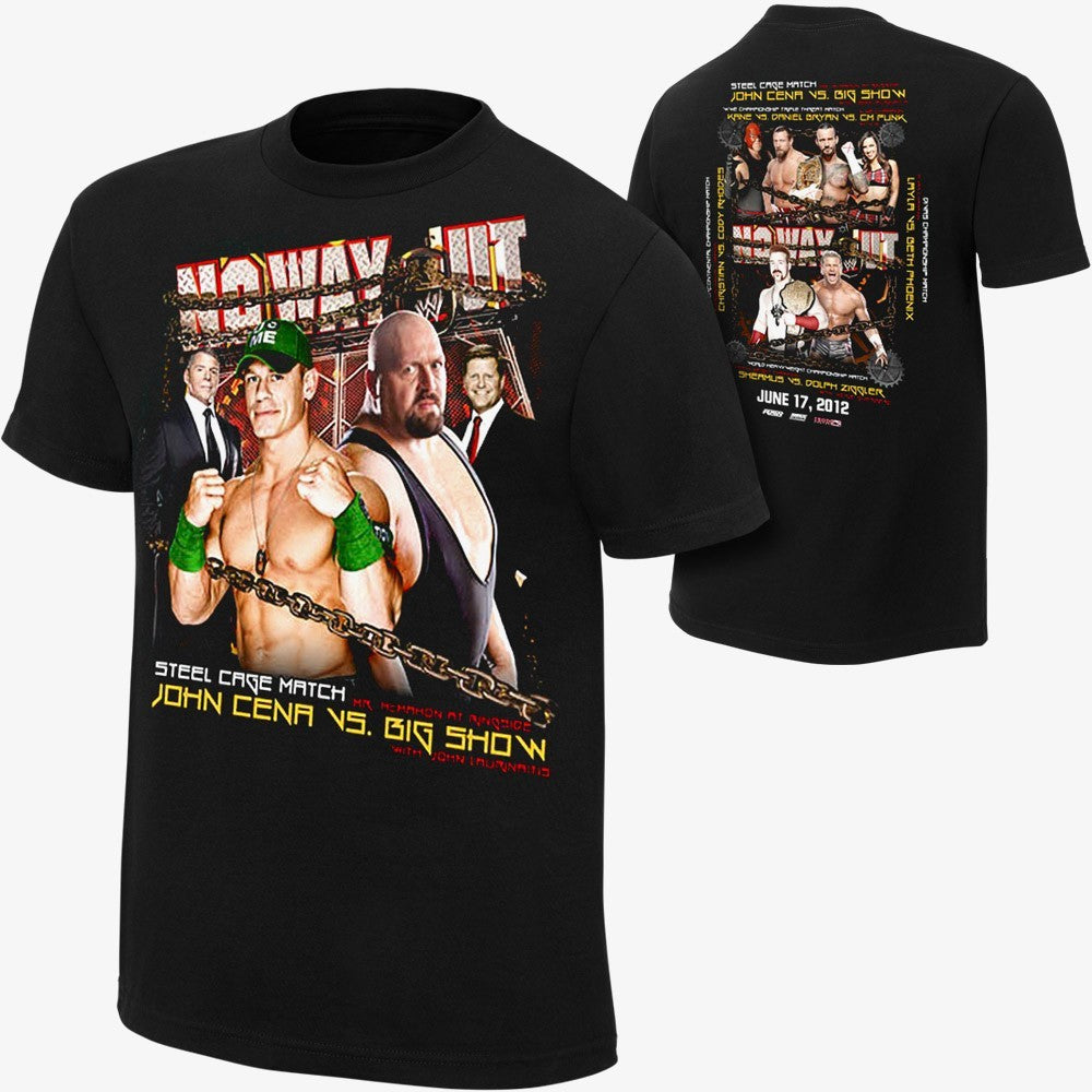 WWE No Way Out 2012 Event - Mens Authentic WWE T-Shirt