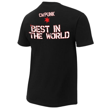 CM Punk - Best in the World  - Kids Authentic WWE T-Shirt (Black)