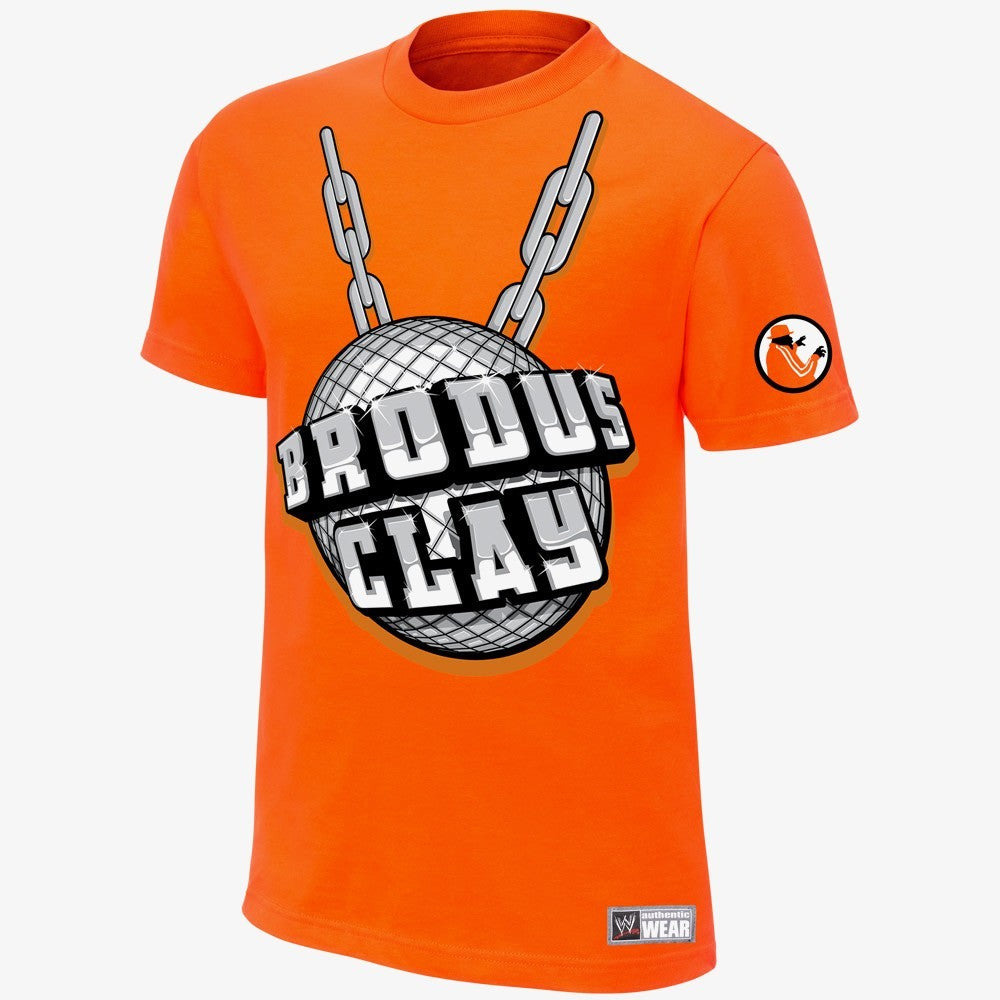 Brodus Clay - In Captivity - Mens WWE T-Shirt (Orange)