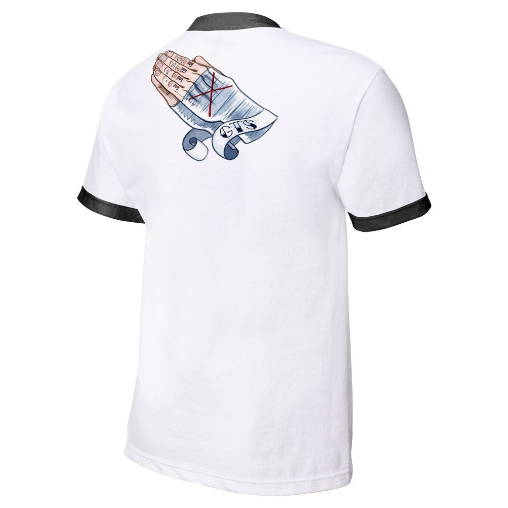 CM Punk - Second City Saint - Kids Authentic WWE T-Shirt (White)