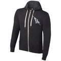CM Punk - Vintage Lightweight Full Zip - Mens WWE Hoodie Sweatshirt (Grey)