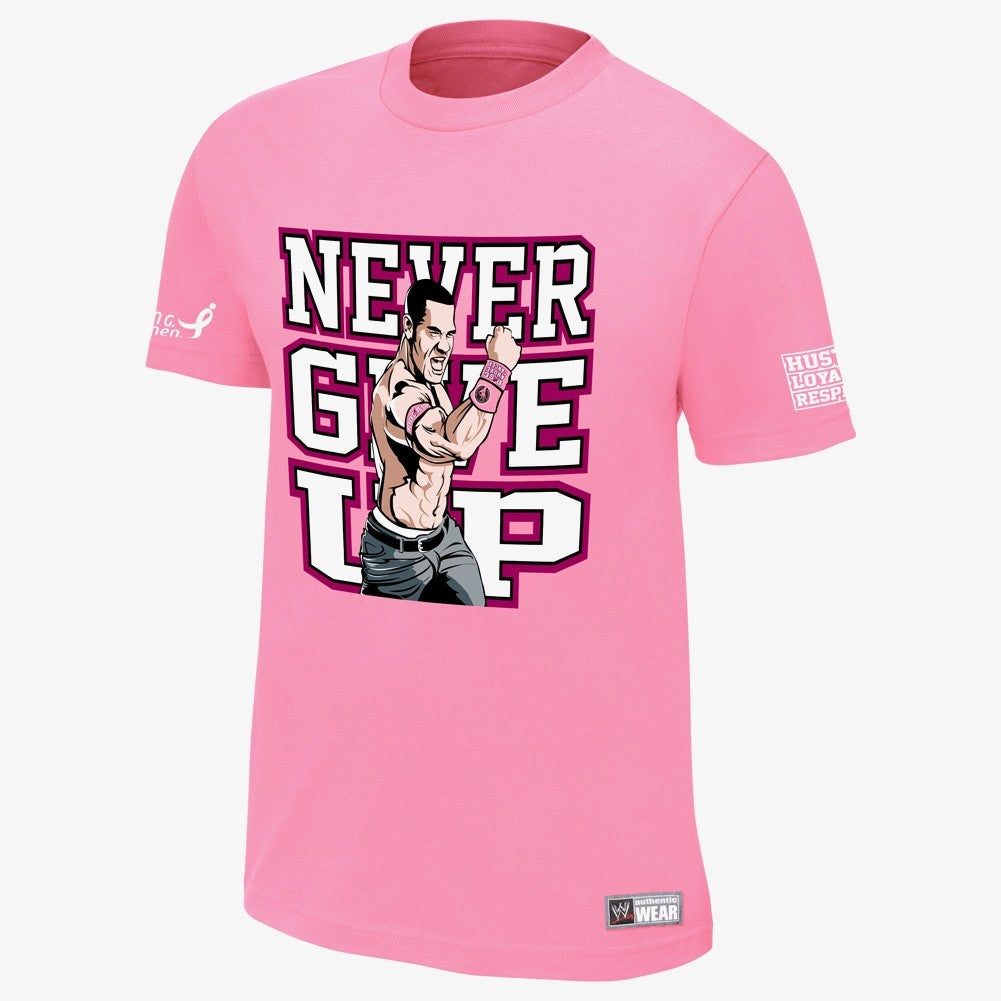 John Cena - Rise Above Cancer - Kids Authentic WWE T-Shirt (Pink)