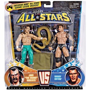 Jake the Snake Roberts & Randy Orton - WWE Allstars 2-Pack Action Figures