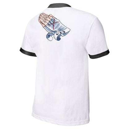 CM Punk - Second City Saint - Mens Authentic WWE T-Shirt (White)