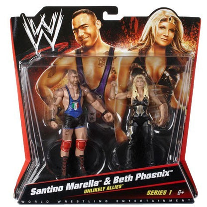 Santino Marella & Beth Phoenix WWE Basic Twin-pack Series #1 Figures