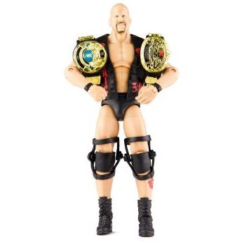 Stone Cold (With 2 Championship Belts) WWE Elite Collection Internet Exclusive