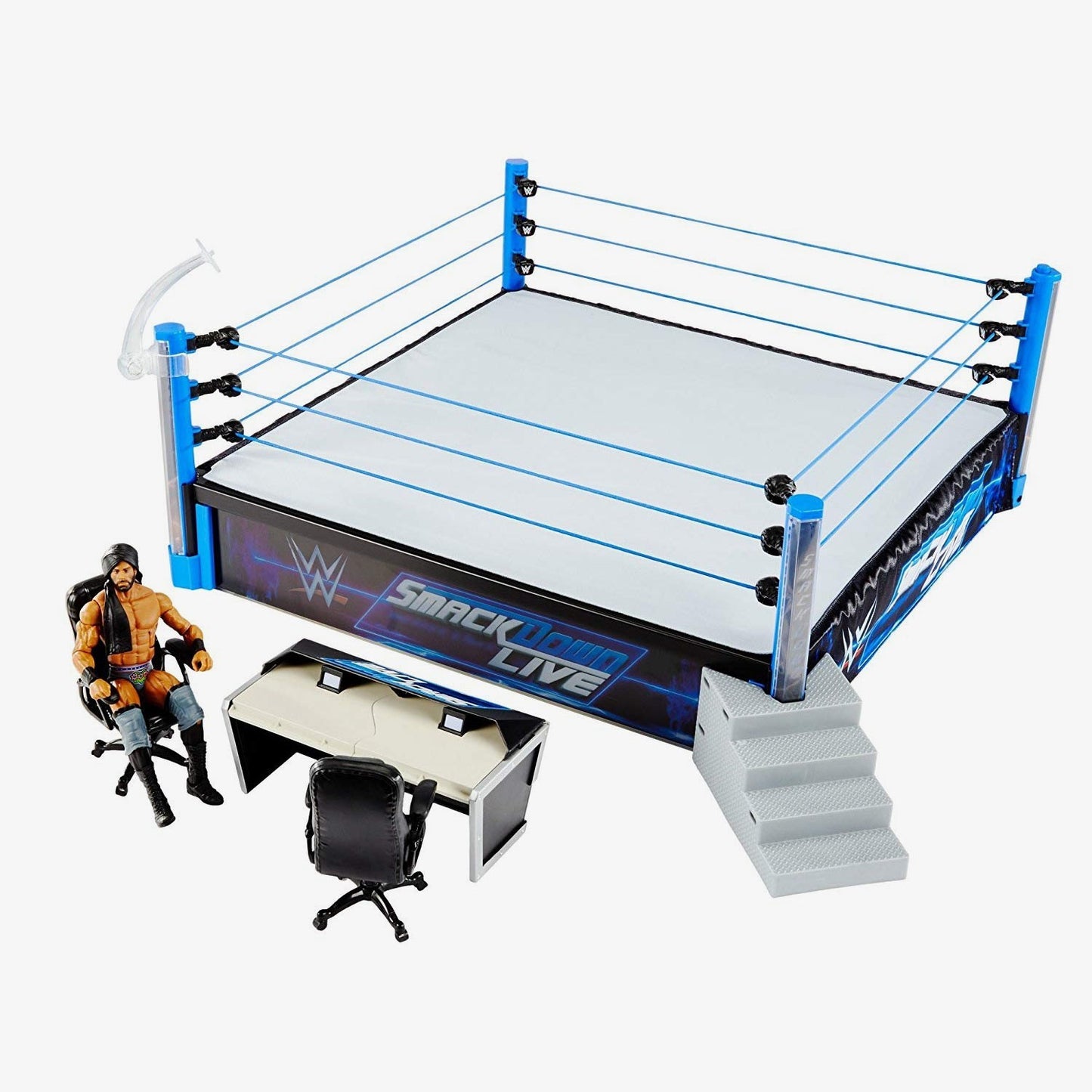 WWE SmackDown Main Event Real Scale Ring Playset (Includes Jinder Mahal)