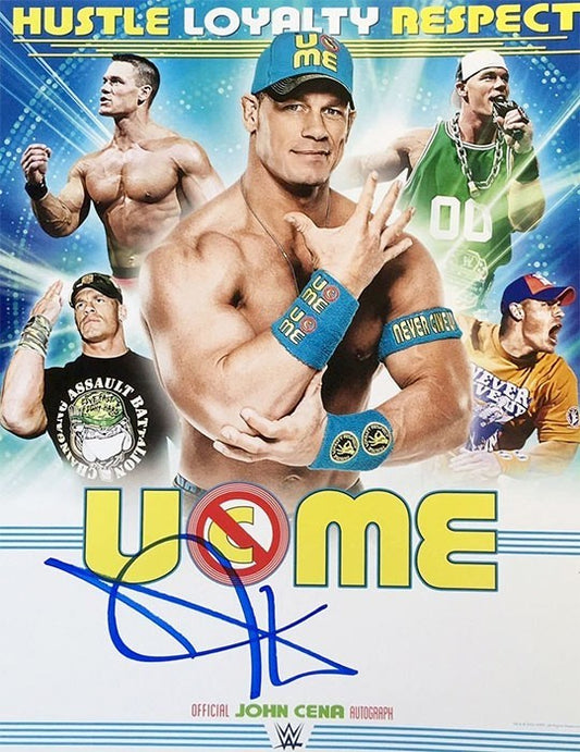 John Cena Hand Signed Official WWE Photo (Hustle, Loyalty & Respect)