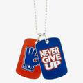 John Cena "Never Give Up" WWE Dog Tags