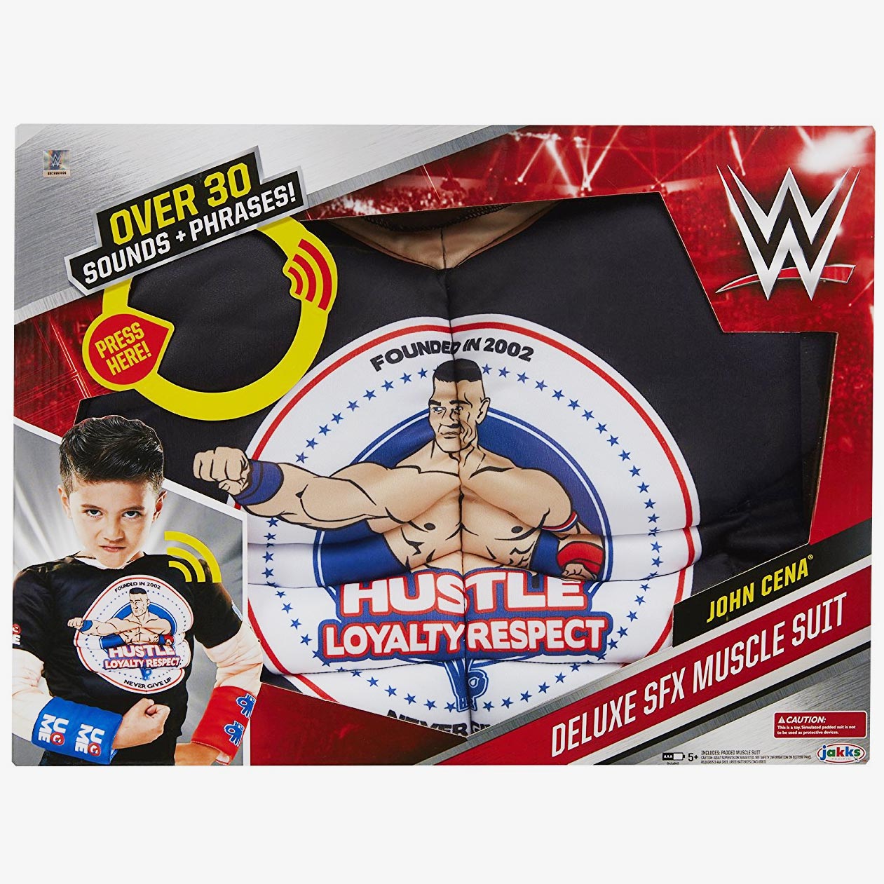 John Cena - WWE Deluxe Sound FX Muscle Suit Role-play – Wrestlingshop.com