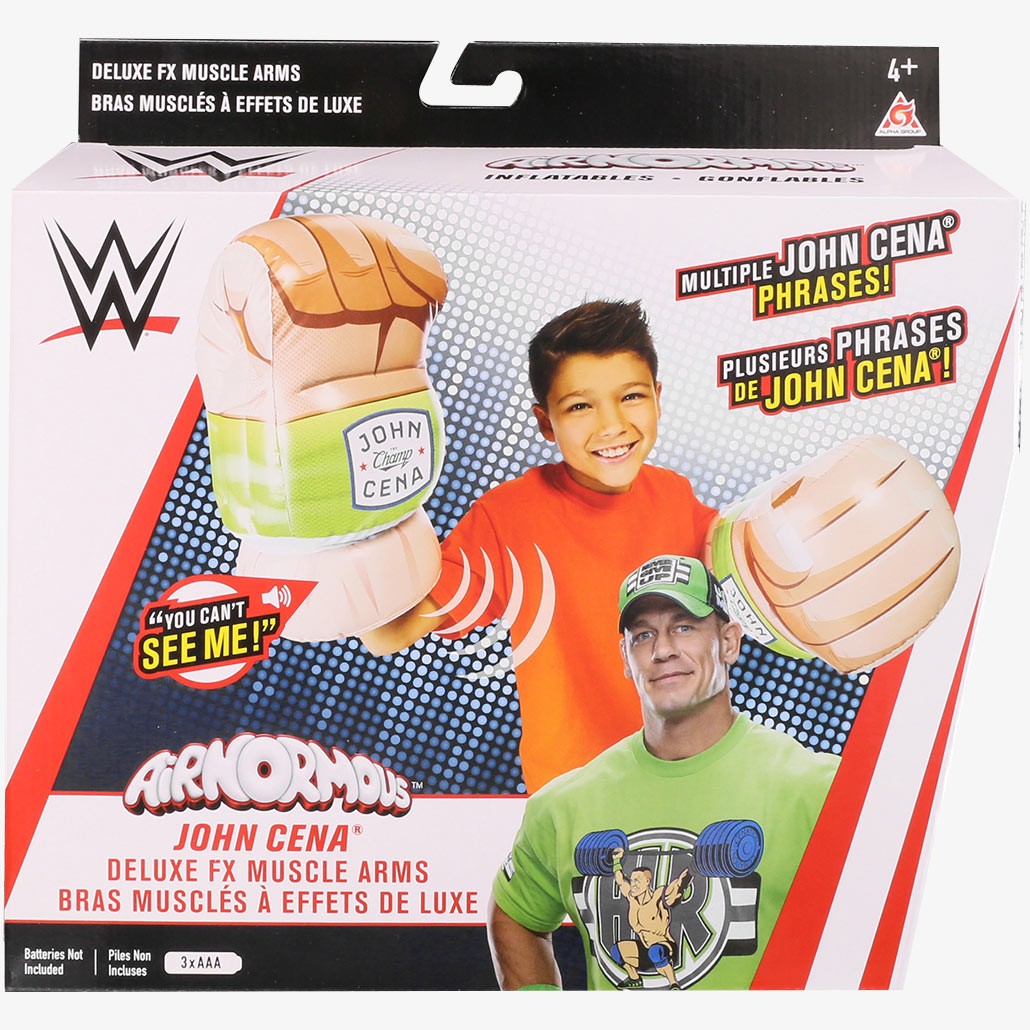 WWE Deluxe FX Inflatable John Cena Muscle Arms