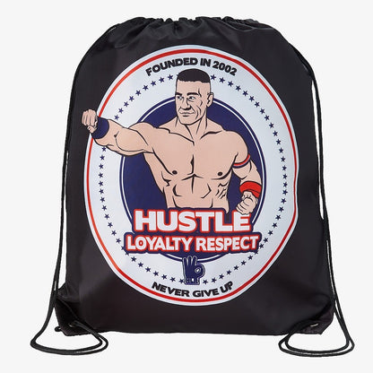 John Cena "Hustle Loyalty Respect" WWE Drawstring Bag