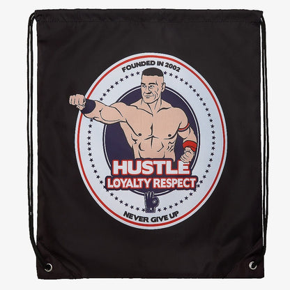 John Cena "Hustle Loyalty Respect" WWE Drawstring Bag