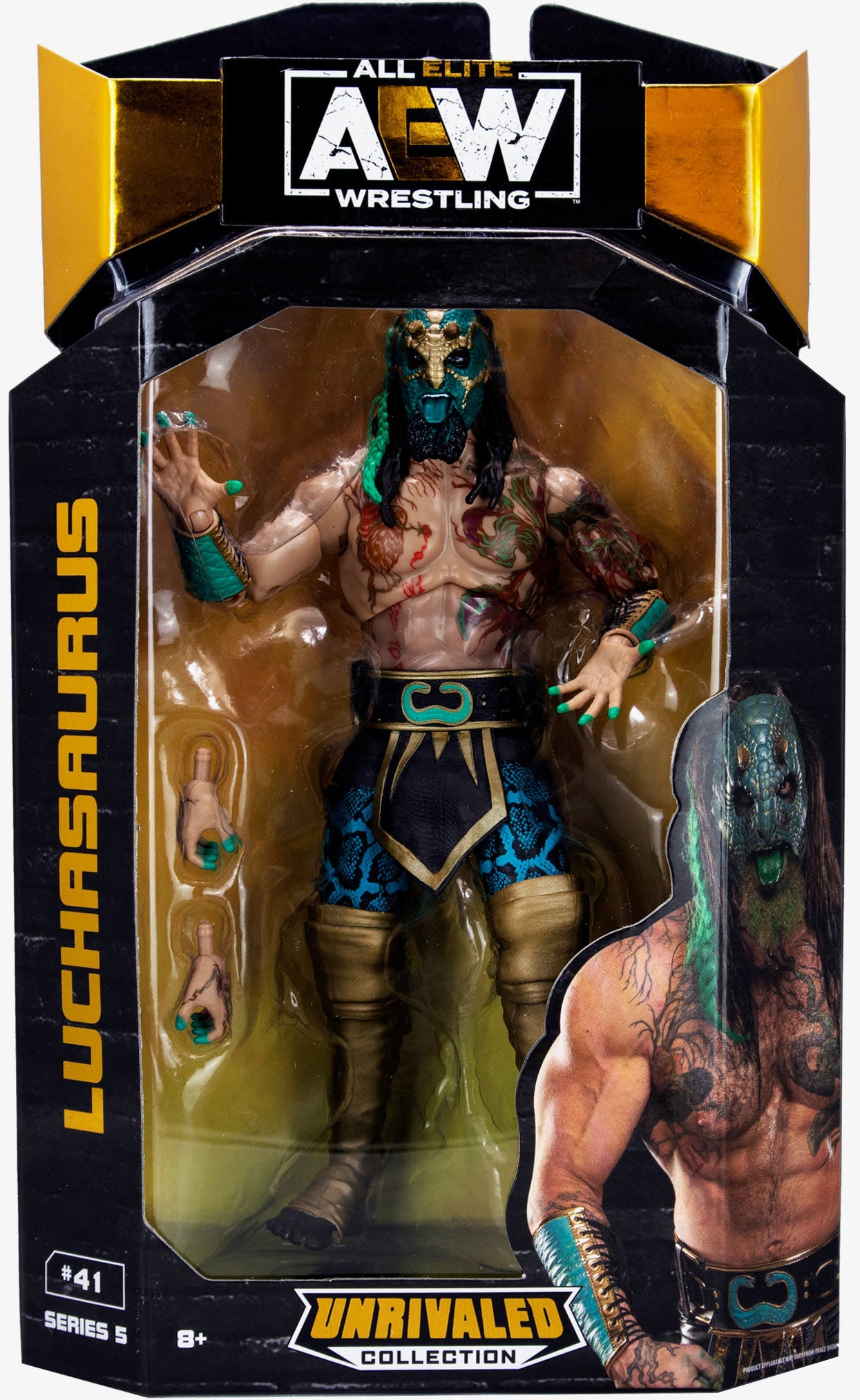 Luchasaurus AEW Unrivaled Collection Series 5 Wrestlingshop luchasaurus-aew-unrivaled-collection-series-5-wrestlingshop