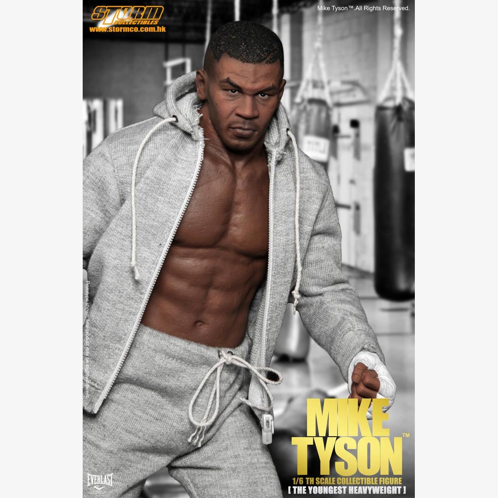 Action Figure Mike Tyson 1:12 com Cinturões de Campeão (EBC, WBA e IBF Action Figure Mike Tyson 1:12 com Cinturões de Campeão (EBC, WBA e IBF