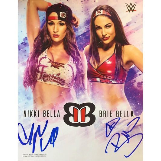 Nikki Bella & Brie Bella (Bella Twins) 11 x 14 Hand Signed Official WWE Photo