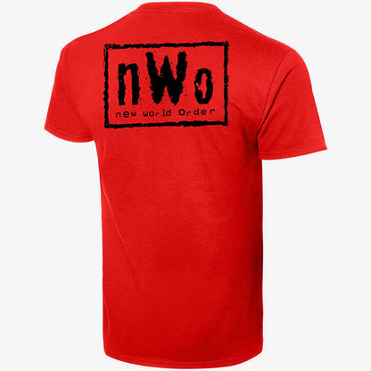 nWo Wolfpac Wolf - Mens Retro WWE T-Shirt (Red)
