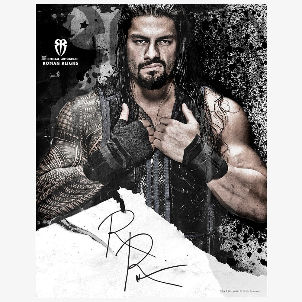 Roman Reigns 11 x 14 Hand Signed Official WWE Photo