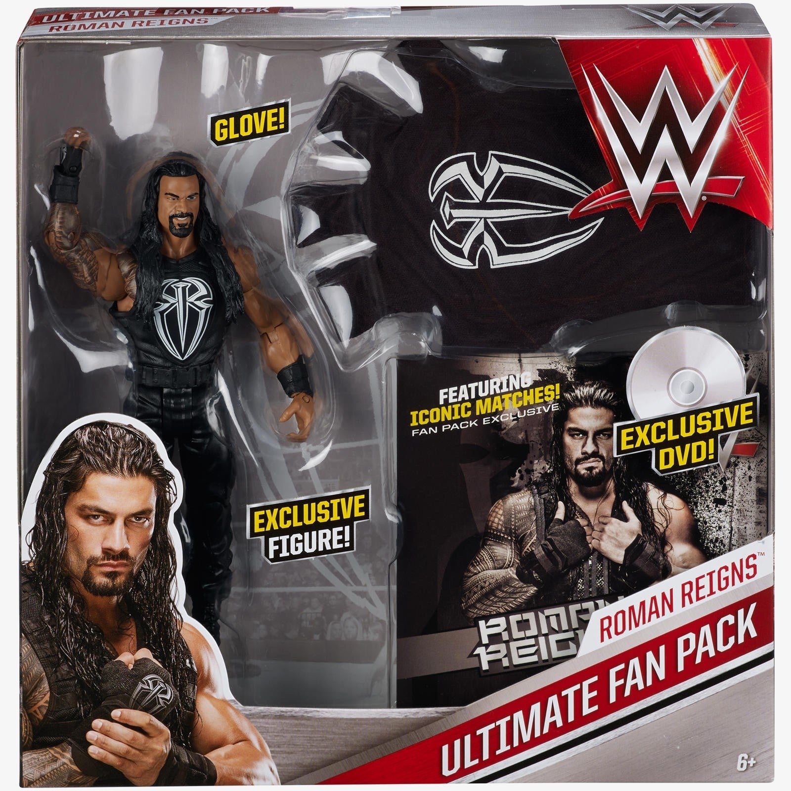 Roman Reigns - WWE Ultimate Fan Pack Action Figure (With DVD & Glove ...