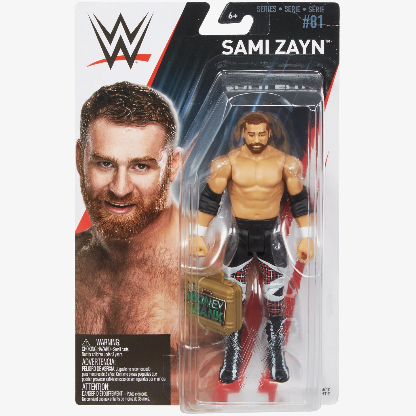 Sami Zayn - WWE Basic Series #81 (Includes Bonus MITB Briefcase)