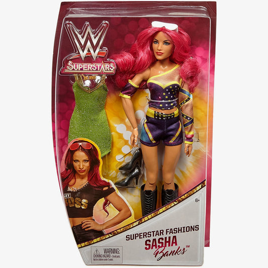 Sasha Banks - 12 inch WWE Fashion Doll (Green Dress version)