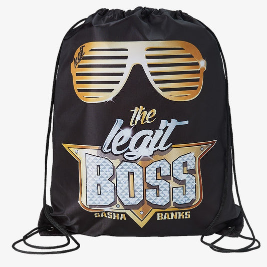 Sasha Banks "The Legit Boss" WWE Drawstring Bag