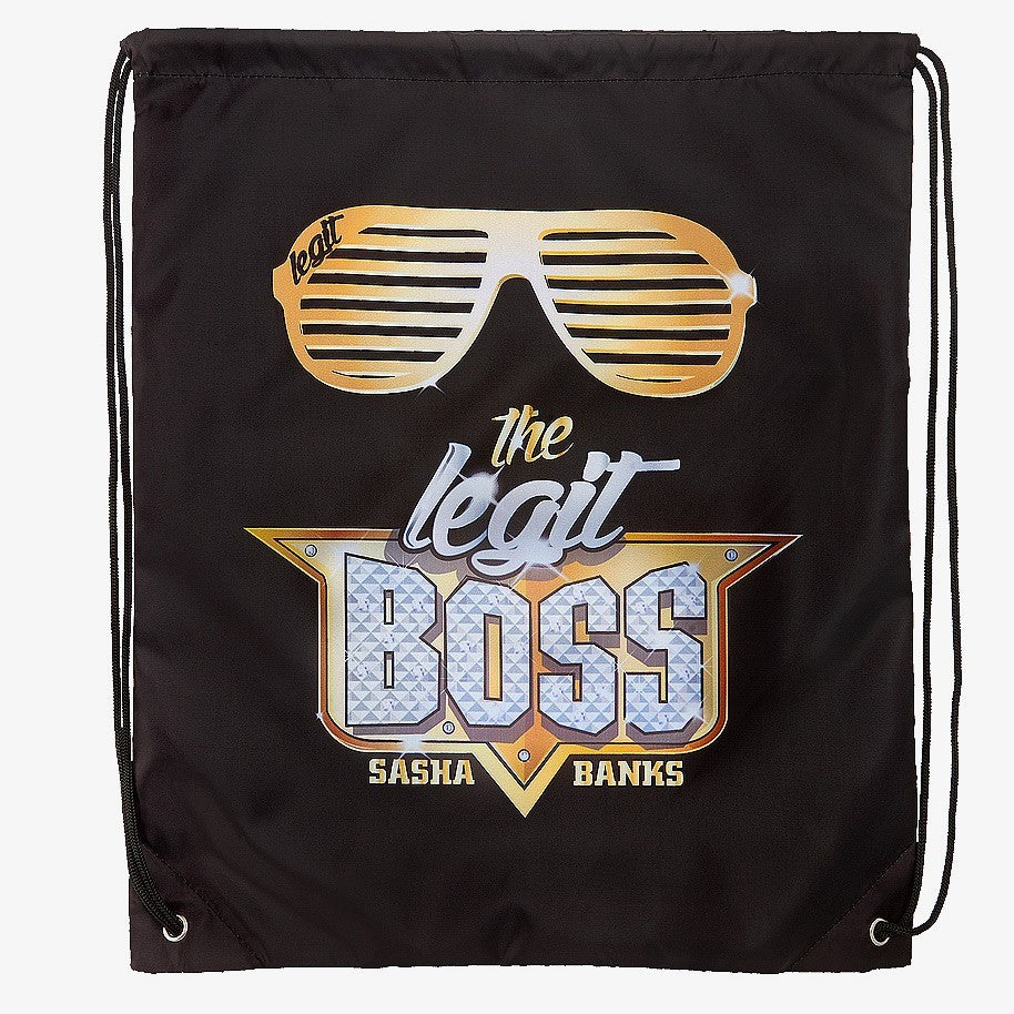 Sasha Banks "The Legit Boss" WWE Drawstring Bag