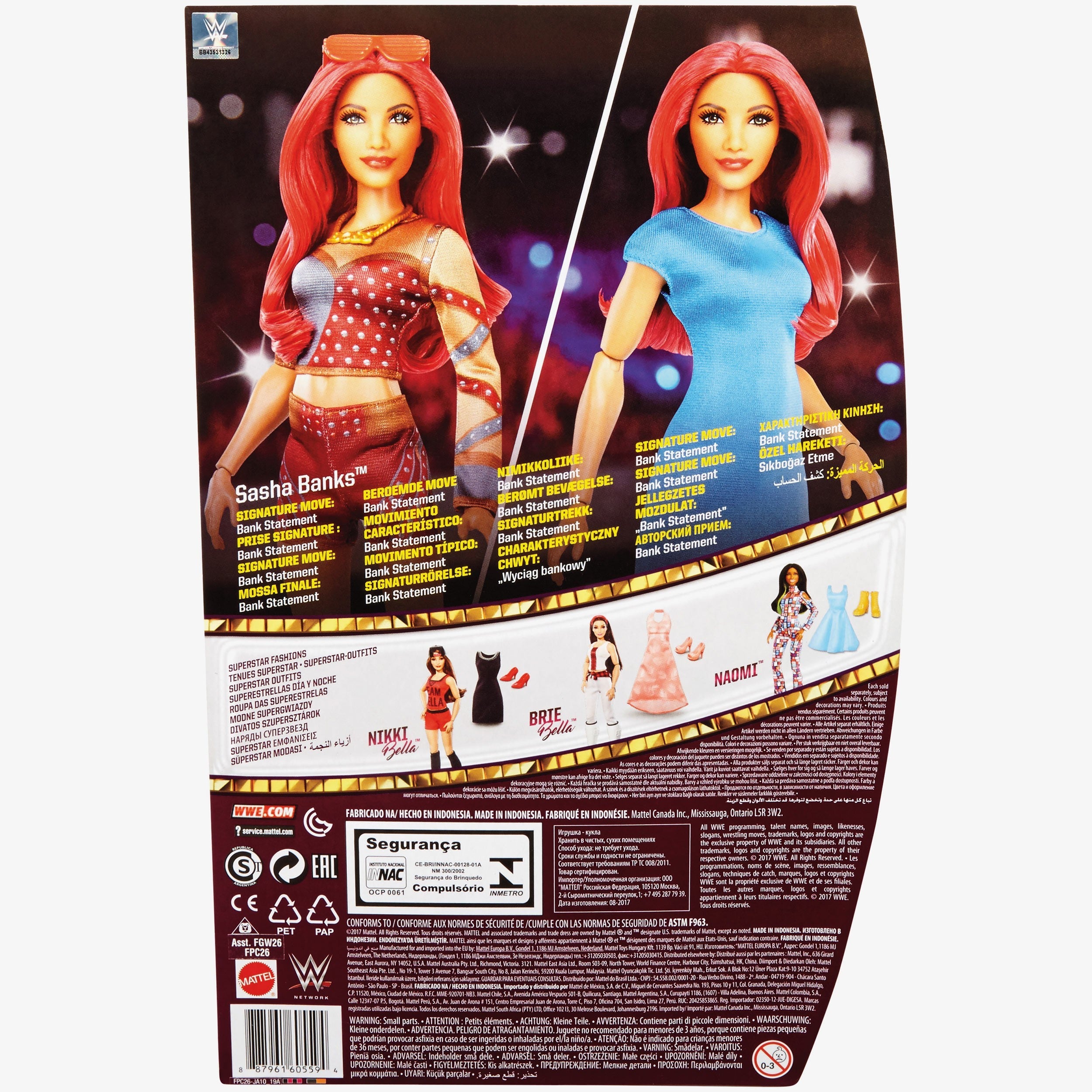 Sasha Banks - 12 inch WWE Fashion Doll (Blue Dress version)