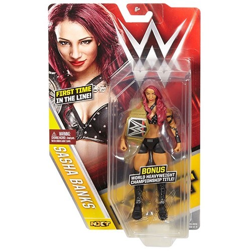Sasha Banks - WWE Superstar Series #59 Action Figure (With Bonus WWE Belt)