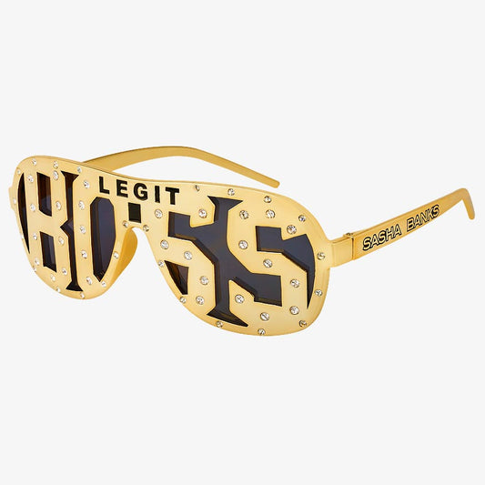 Sasha Banks "Legit Boss" WWE Studded Sunglasses