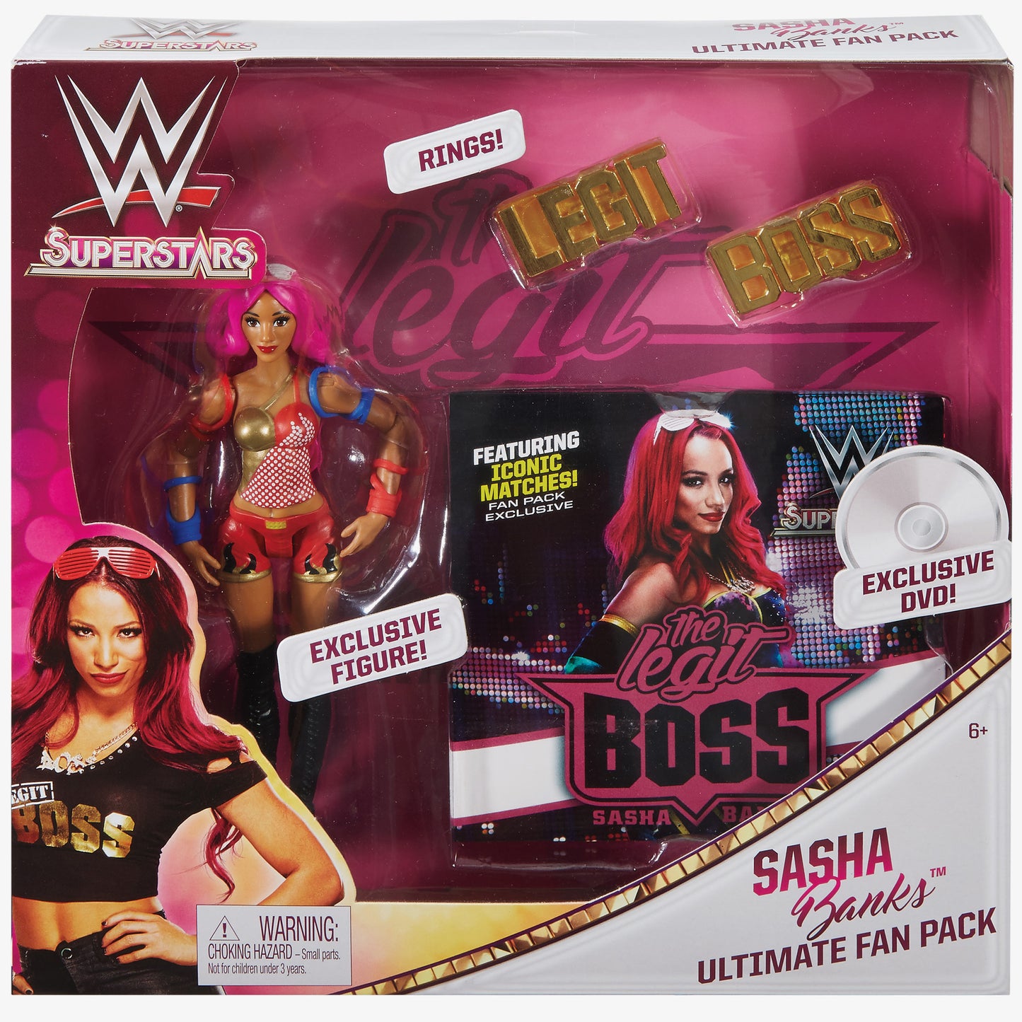 Sasha Banks - WWE Girls Series Ultimate Fan Pack (With DVD & Accessories)
