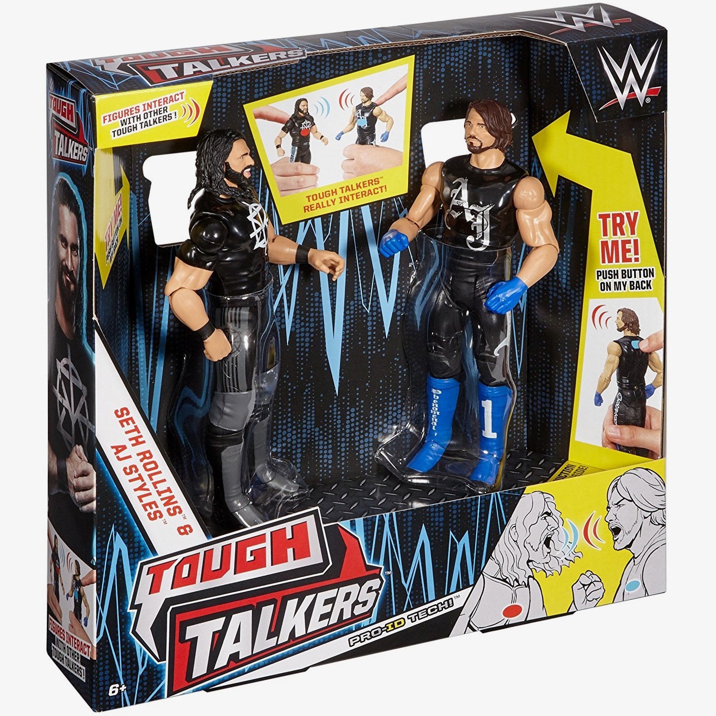 AJ Styles & Seth Rollins WWE Tough Talkers Twin-Pack Series #2