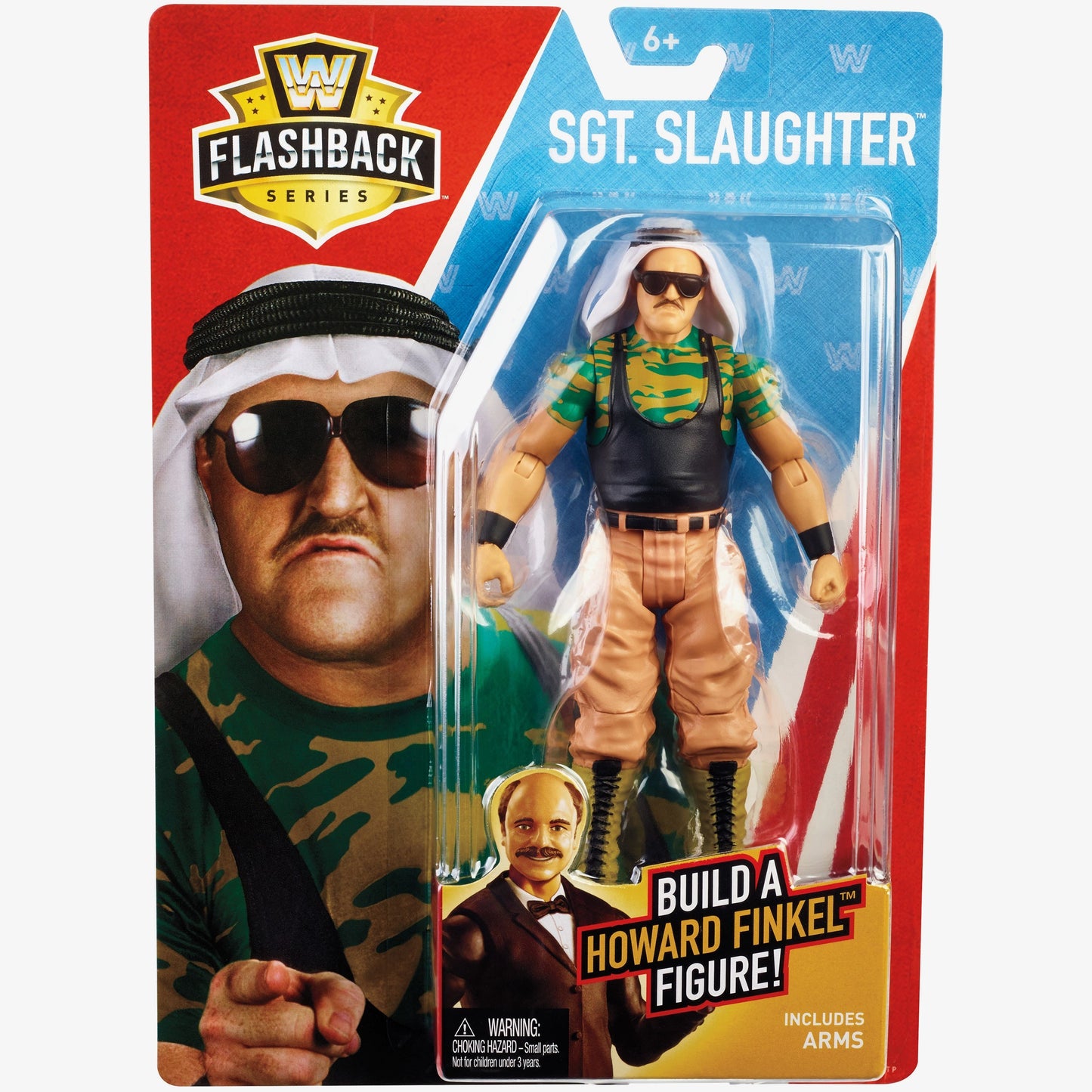 Sgt Slaughter - WWE Flashback Basic Series #1 (Build Howard Finkel)