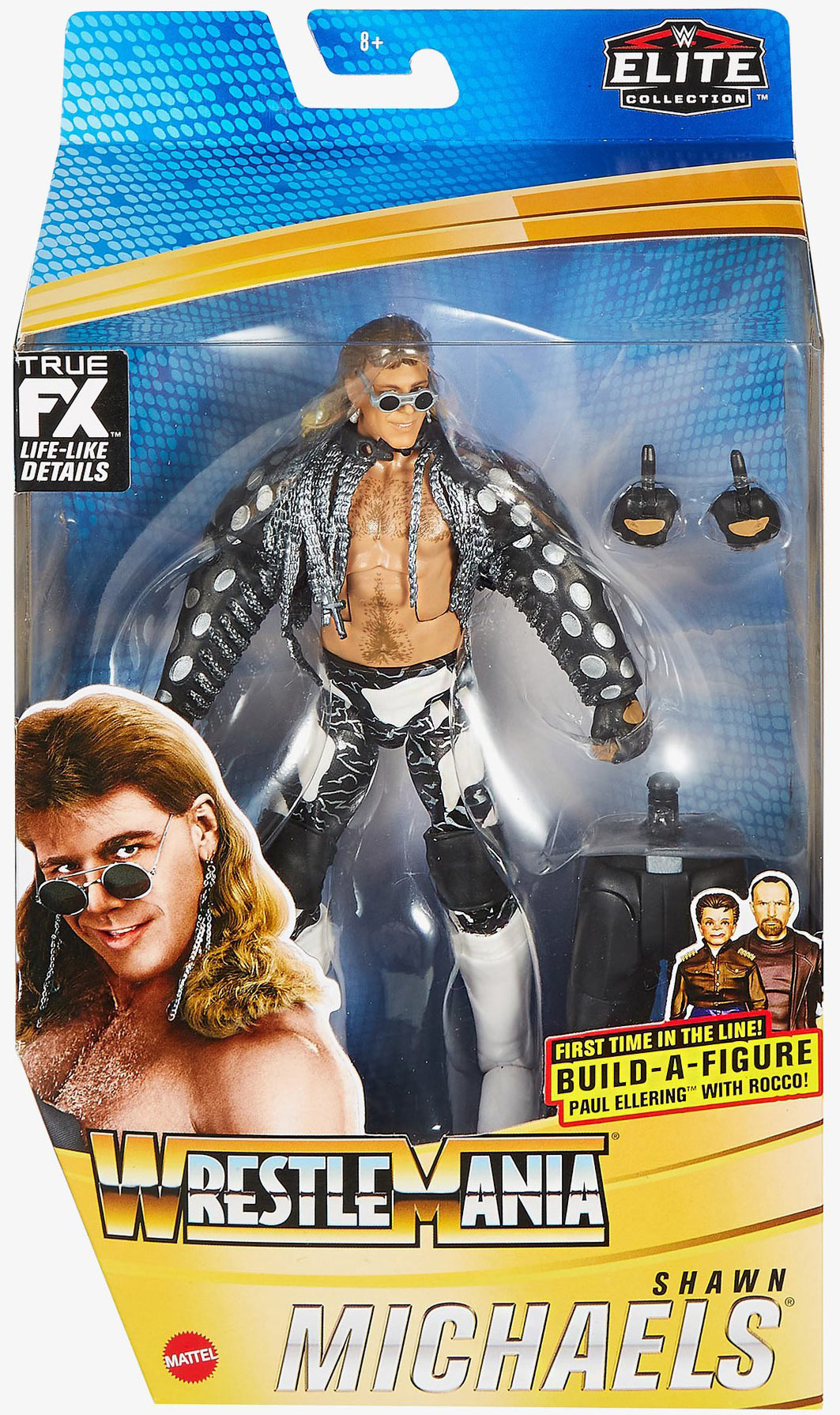 Wwe Shawn Michaels Mattel Wrestling Figura Giocattolo Elite Wwe Shawn Michaels Mattel Wrestling Figura Giocattolo Elite