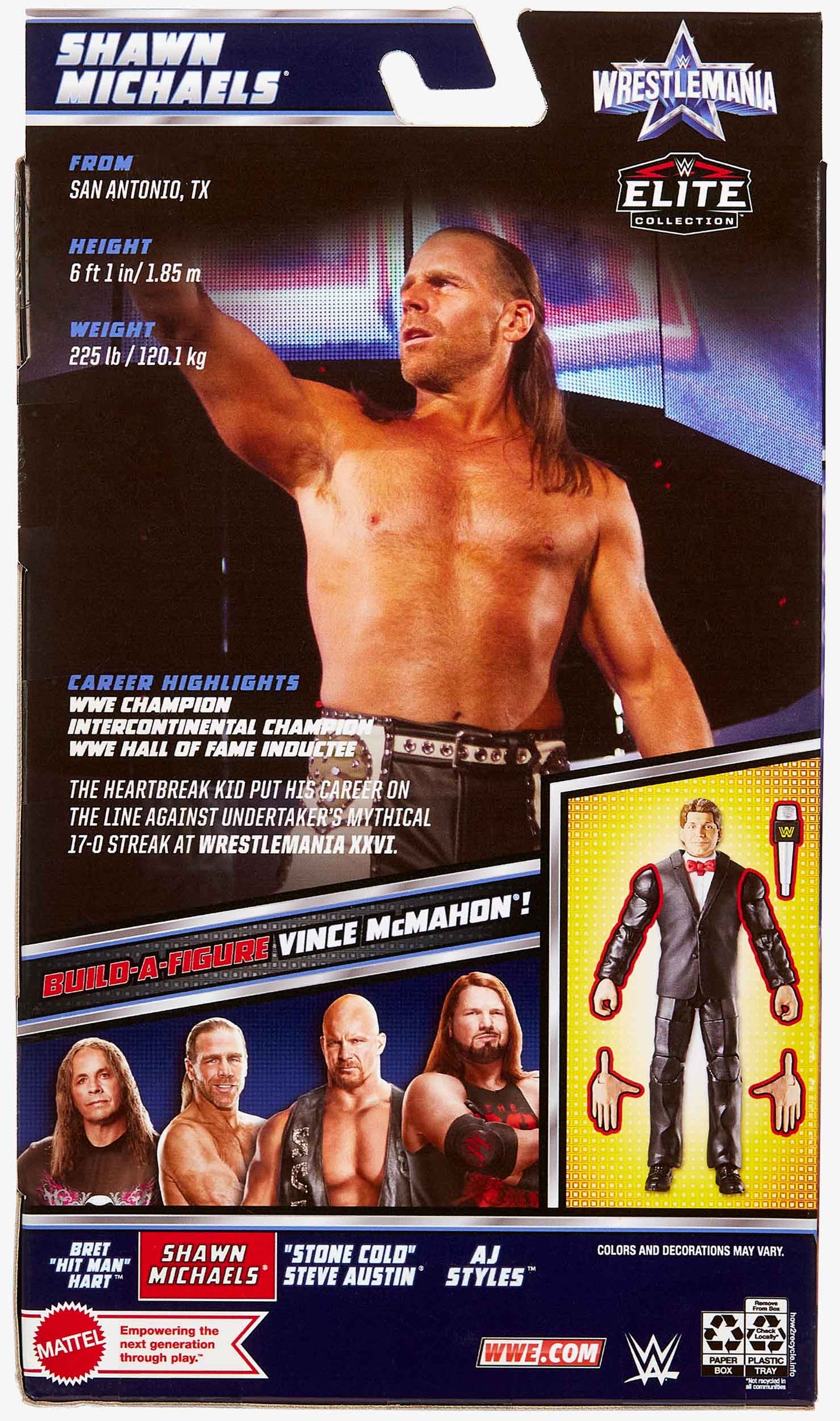 Shawn Michaels WWE WrestleMania 38 Elite Collection