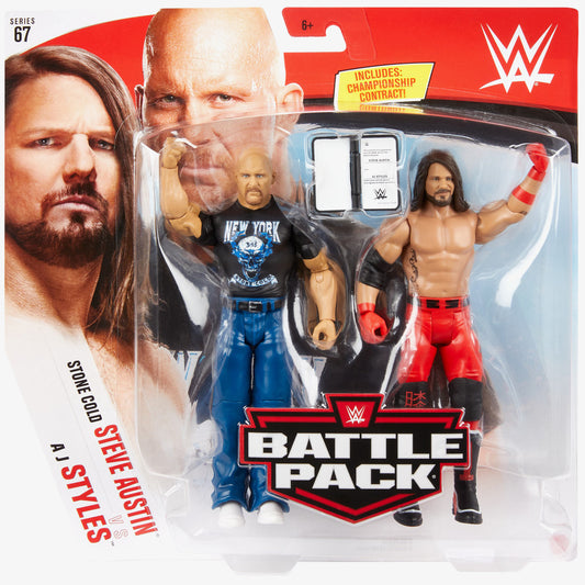 Stone Cold Steve Austin & AJ Styles - WWE Battle Pack Series #67