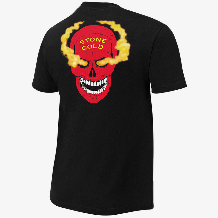 Stone Cold - Austin 316 - Red Skull - Mens Retro WWE T-Shirt