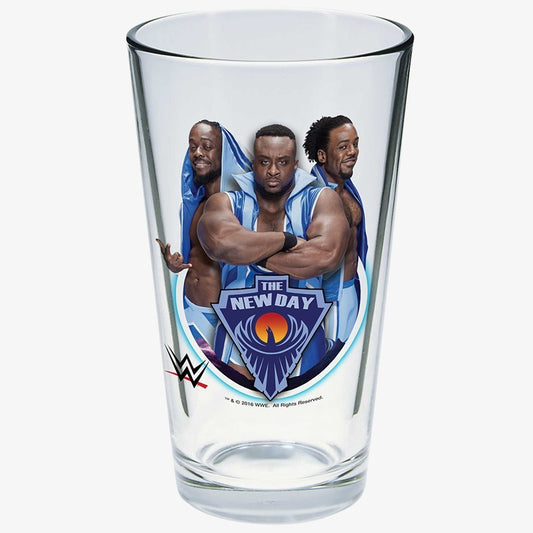 The New Day WWE Toon Tumbler Pint Glass