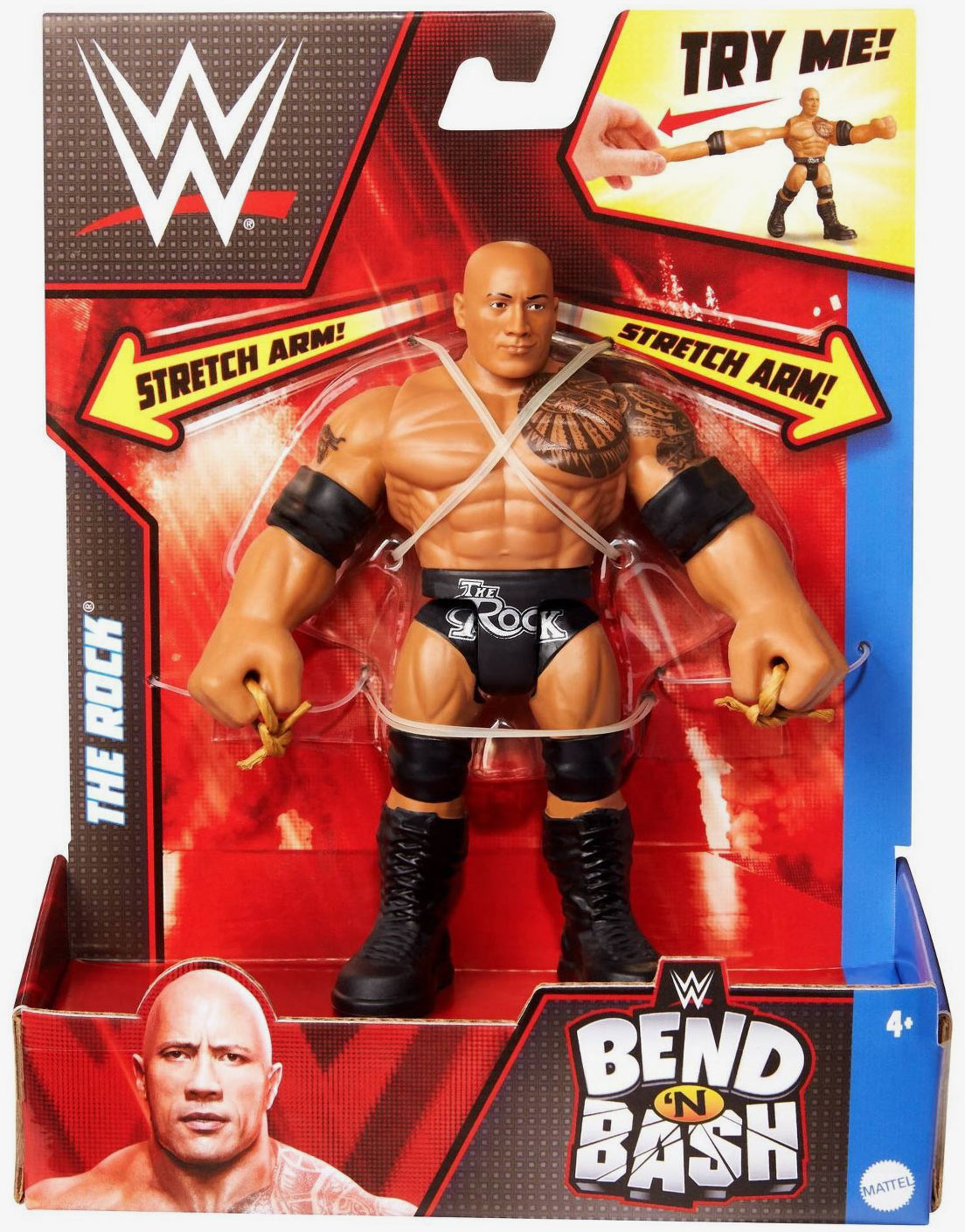 The Rock WWE Bend 'N Bash Series 1