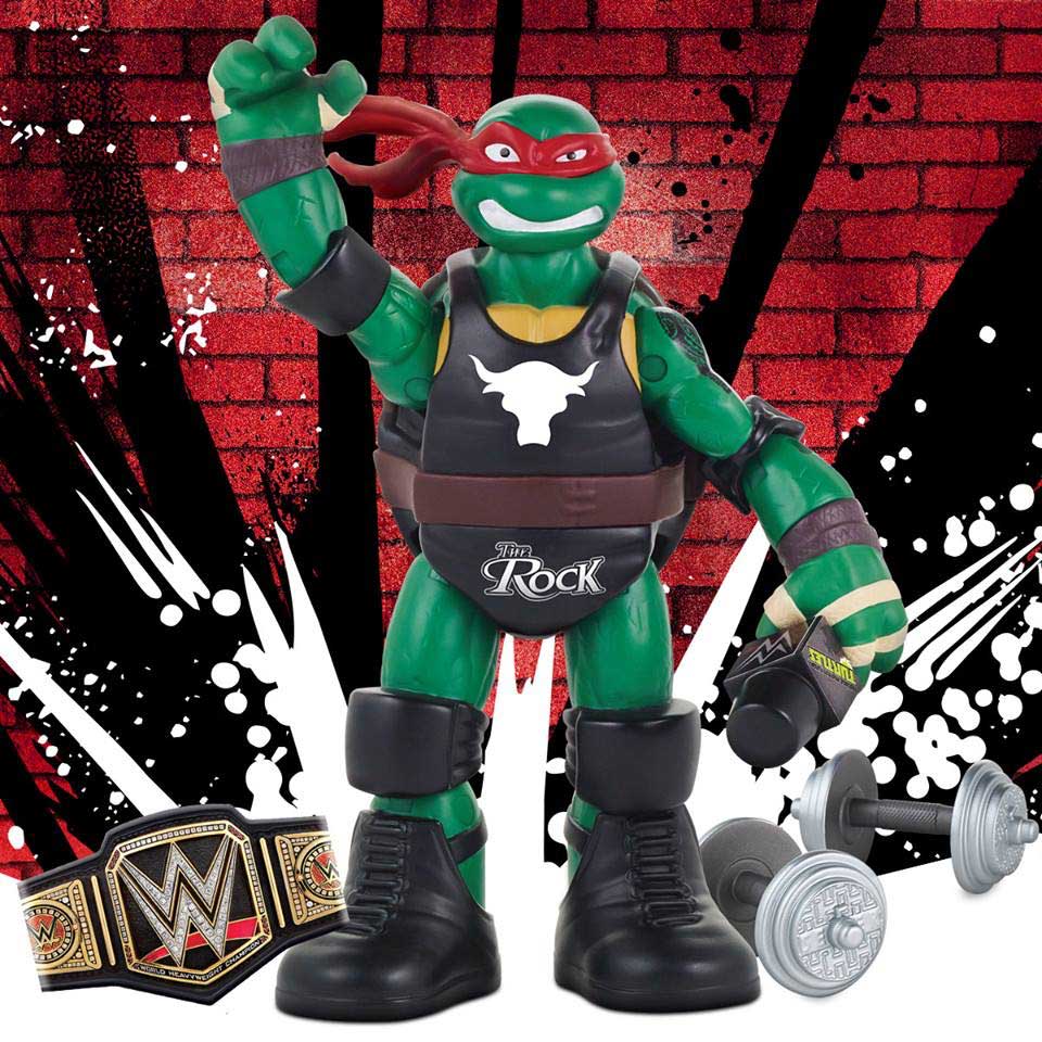 READ WWE TMNT Teenage Mutant Ninja store Turtles Series 2 The Rock Action Figure Lot.